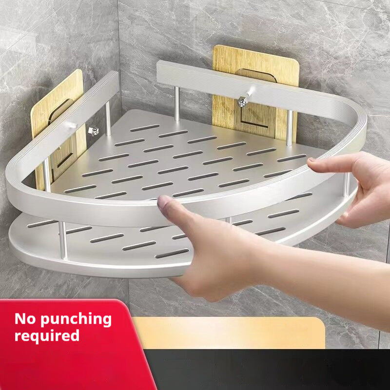 Anti-Rust Metal Steel Shower Rack-Large Capacity,Bathroom Organizing Shelves, Convenient Storage And Home Decoration