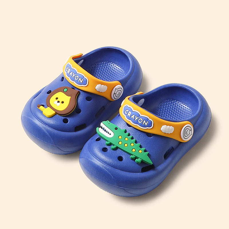 Non-slip Shoes Hole Anti-collision Baby 1 Boy Slippers Cute Infants And Toddlers Soft Bottom