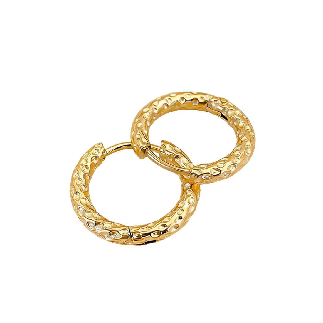 Cross-Border European And American Style Earrings, Light Luxury Geometric Plain Hoop Metal Design Earrings, Versatile High-End Niche Ear Accessories