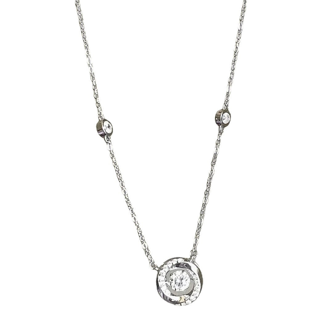 Mobius Three Seconds Heart Necklace Women's New Light Luxury Niche High-end Smart Pendant Elegant All-match Accessories