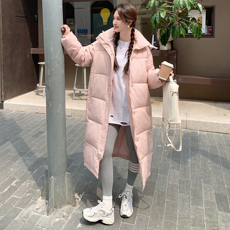 Women's Mid-length Over-the-knee Cotton Coat
