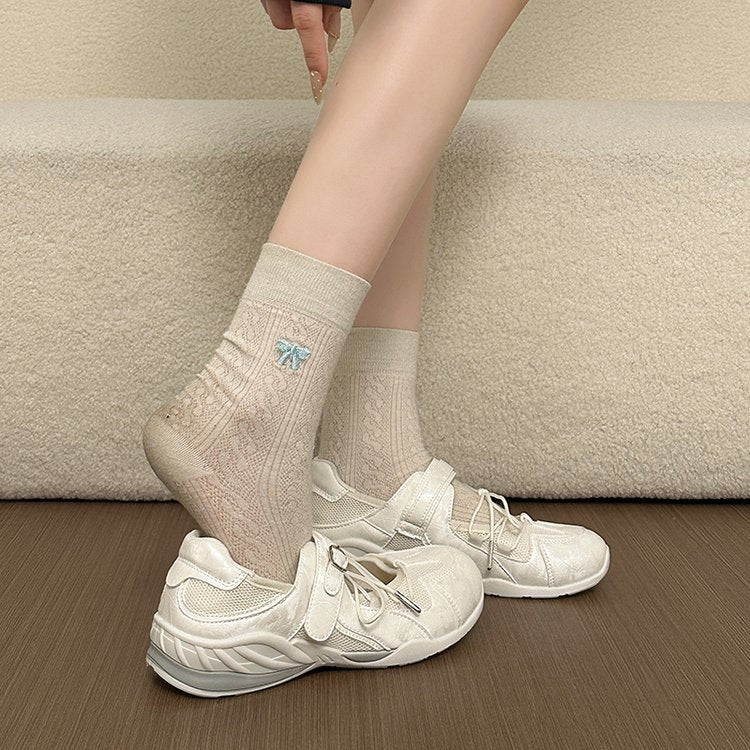 Niche Platform German Army Trainers Women, 2026 Autumn New Arrival Versatile Casual Athletic Shoes, Straps Hook And Loop Fastener Mary Jane Sneakers