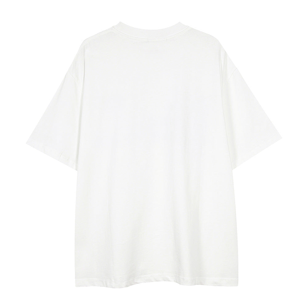 Fashion Letter Print Casual T-shirt Men