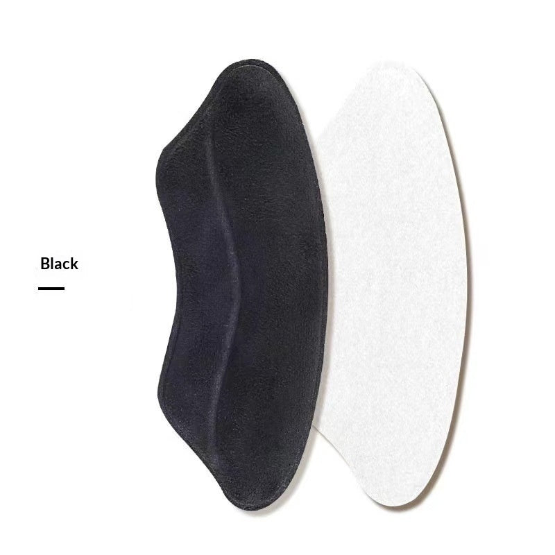 4D Lip Shape Suede Heel Grips - Anti-Slip Half Size Insoles for Women High Heels Shoe Padding
