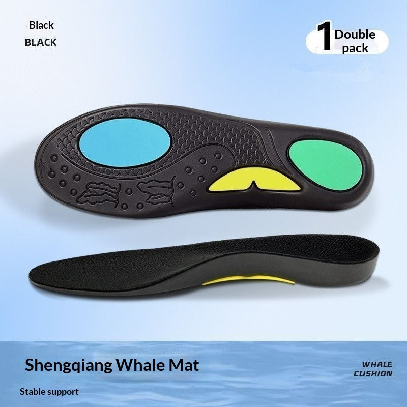 Sports Whale Insoles Arch Support Shock-absorbing For Exercise