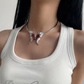 Red Butterfly Collar