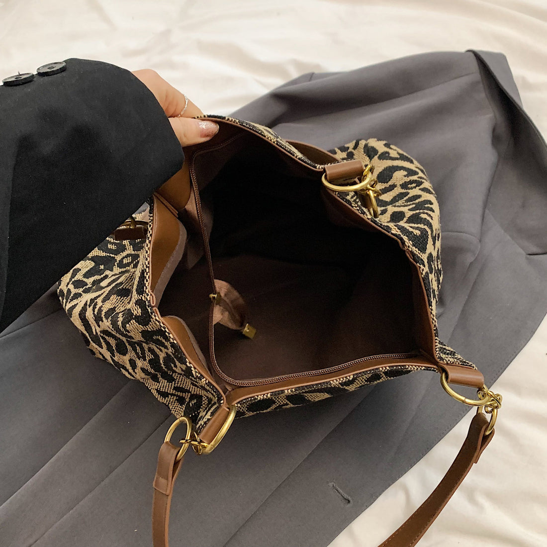 حقيبة تسوق واسعة السعة للعمل والترفيه