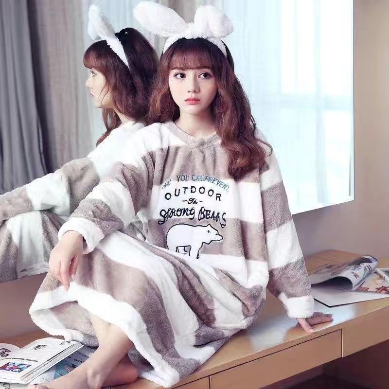 بيجامات خريف وشتاء للنساء، بيجامات فلانيل شتوية نسائية